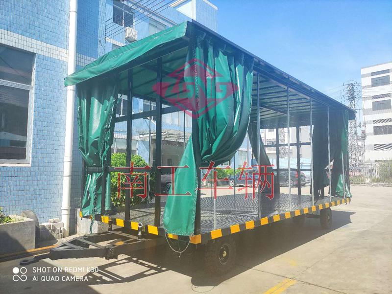 15吨雨篷双牵引18新利LUCK官网(中国)股份有限公司篷式工具周转拖车